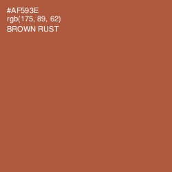 #AF593E - Brown Rust Color Image